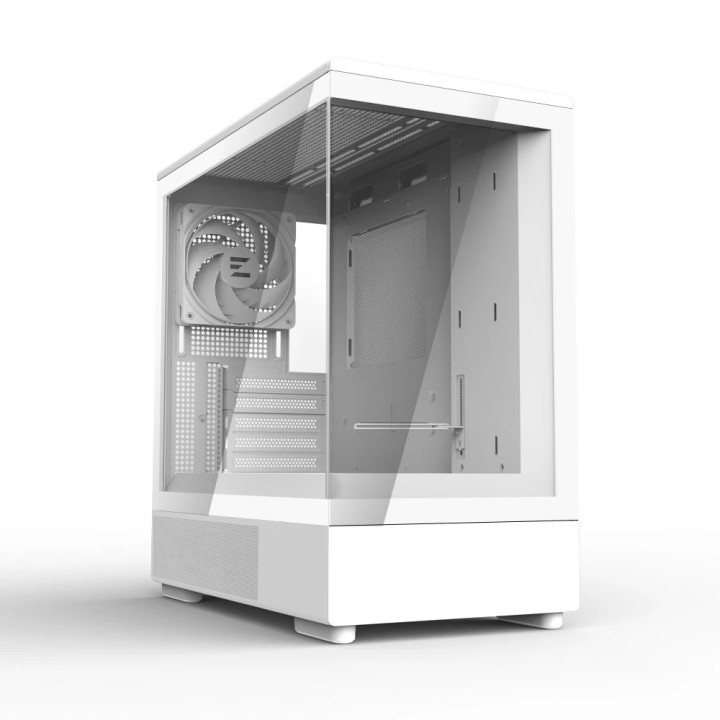 Кутия за компютър Zalman P10, mATX, White - ZM-P10-WH