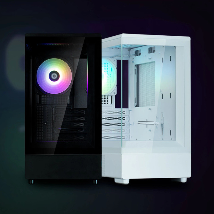 Кутия за компютър Zalman P10, mATX, White - ZM-P10-WH