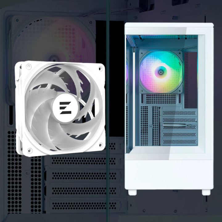 Кутия за компютър Zalman P10, mATX, White - ZM-P10-WH