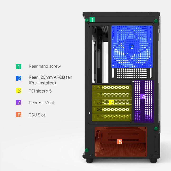Кутия за компютър Zalman P10, mATX, Black - ZM-P10-BK