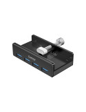 Хъб Orico HUB 3.0 Clip Type 4 port, Black - MH4PU-BK