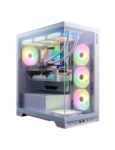 Геймърски компютър ION XPG INVADER X BTF MT WHITE ARGB с процесор AMD Ryzen 7 9800X3D, видео карта RX 9070 XT Hellhound White 16GB GDDR6, RAM 32GB (2x16GB) DDR5 6000MHz, SSD 1TB Gen4, WIFI 7