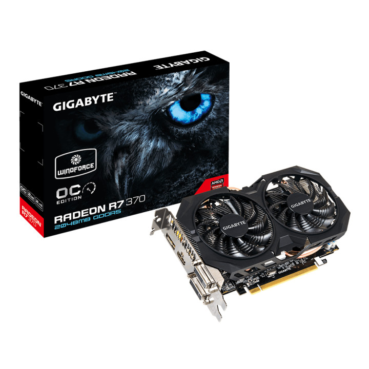 Видео карта Gigabyte AMD Radeon R7 370 2GB DDR5