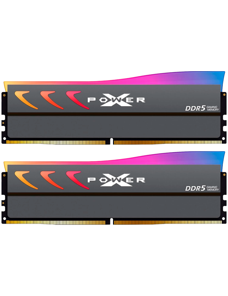 RAM памет Silicon Power  32GB(2x16GB) DDR5 6000MHz XPOWER Storm  RGB Gaming, CL36, 1.35V - SP032GXLWU60CFDK