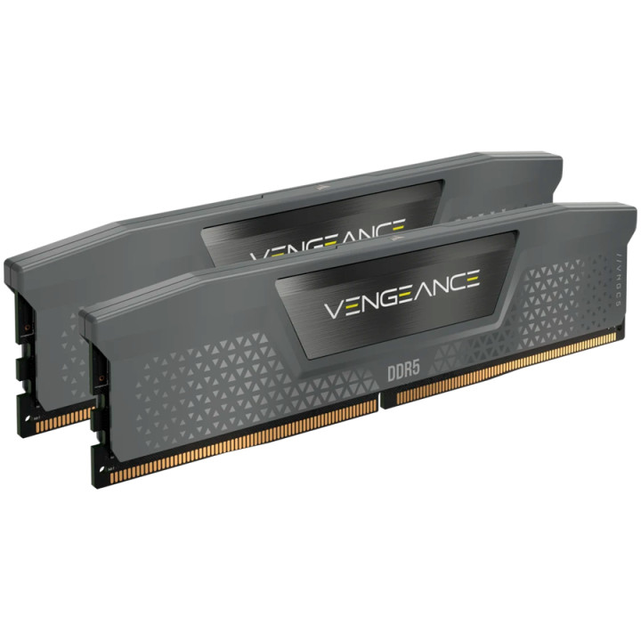 RAM памет Corsair 64GB (2x32GB) DDR5 5600MHz VENGEANCE, CL40-40-40-77, 1.25V, AMD EXPO, Grey - CMK64GX5M2B5600Z40