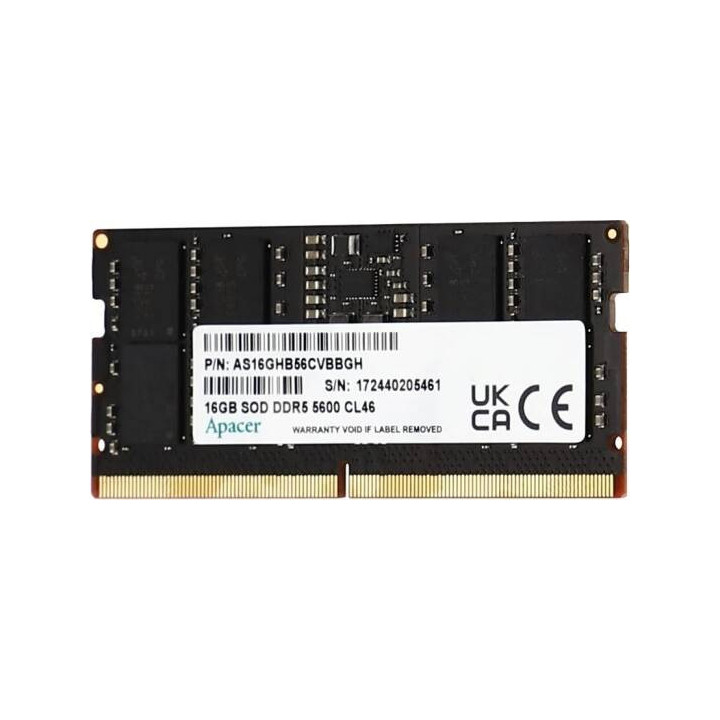 Памет Apacer 16GB DDR5 5600Hz SODIMM  - AS16GHB56CVBBGH