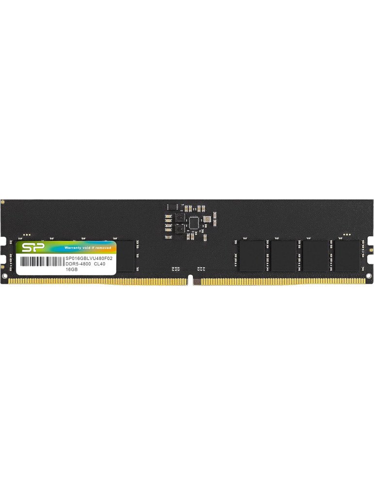 RAM памет Silicon Power 16GB DDR5 4800MHz CL40, 1.1V UDIMM - SP016GBLVU480F02