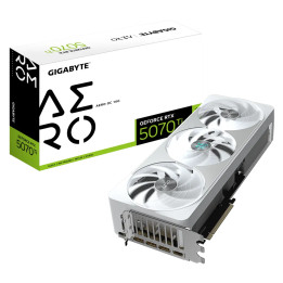 Видео карта Gigabyte GeForce RTX 5070 Ti AERO OC 16GB, 256 bit - GV-N507TAERO OC-16GD