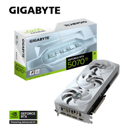 Видео карта Gigabyte GeForce RTX 5070 Ti EAGLE OC ICE SFF 16G - GV-N507TEAGLEOC ICE-16GD
