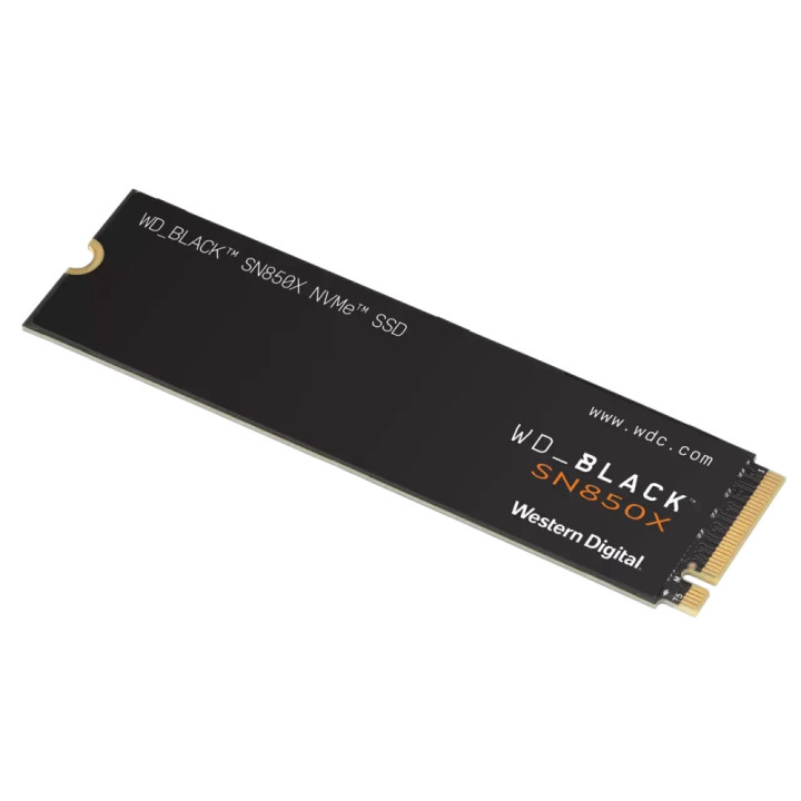SSD диск Western Digital 1TB SN850X Black, PCIe Gen 4 x4, 7300/6300 MB/s - WDS100T2X0E