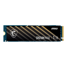 SSD диск MSI 1TB SPATIUM M450 PCIe 4.0 NVMe M.2, 3400/2400 MB/s, V1 BULK - S78-440L0L0-P83