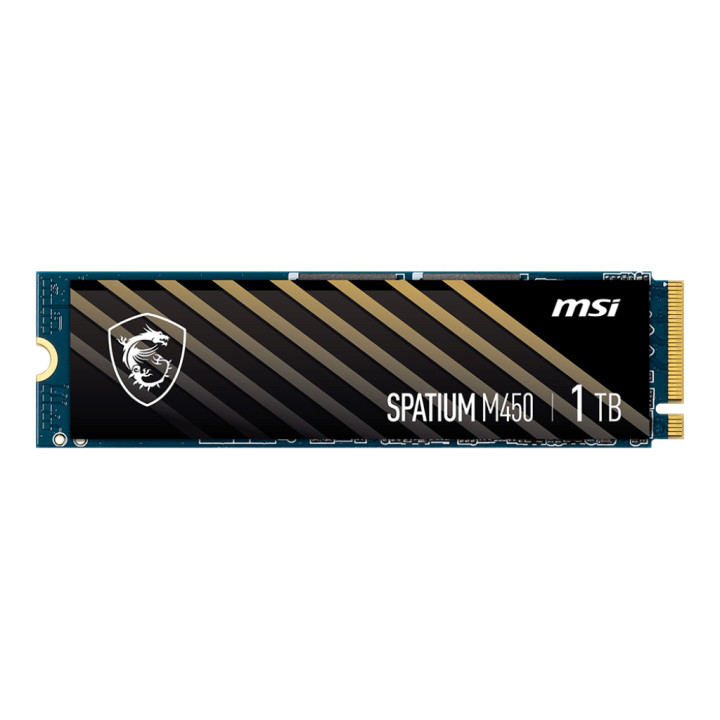 SSD диск MSI 1TB SPATIUM M450 PCIe 4.0 NVMe M.2, 3400/2400 MB/s, V1 BULK - S78-440L0L0-P83