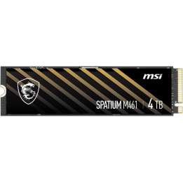 SSD диск MSI 4TB SPATIUM M461 PCIe Gen4x4, 5000/4200MB/s - S78-440R030-P83