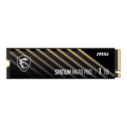 SSD диск MSI 1TB SPATIUM M470 PRO, PCIe Gen4 x4, 6000/4500MB/s - S78-440L0J0-P83