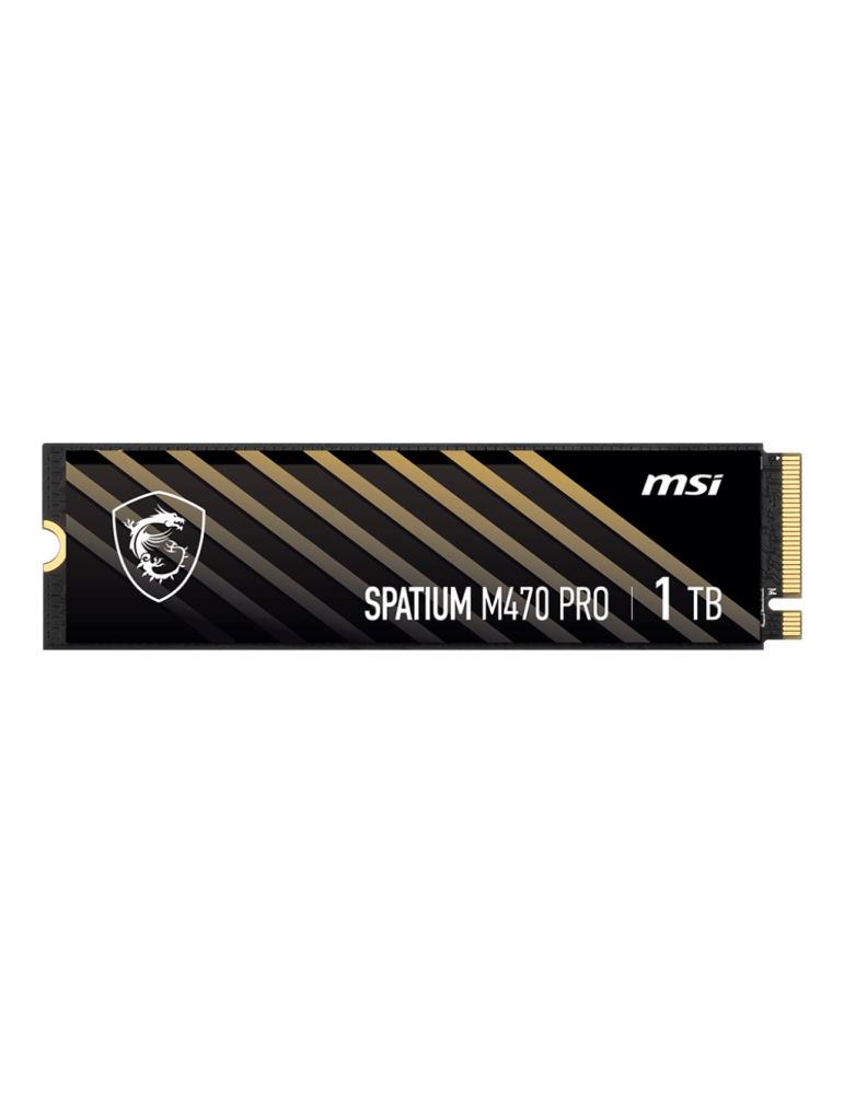 SSD диск MSI 1TB SPATIUM M470 PRO, PCIe Gen4 x4, 6000/4500MB/s - S78-440L0J0-P83