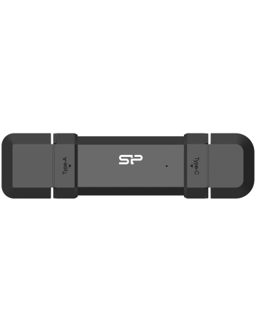SSD диск Silicon Power 250GB DS72 USB Type-A and USB Type-C 3.2 Gen 2 Black - SP250GBUC3S72VPK