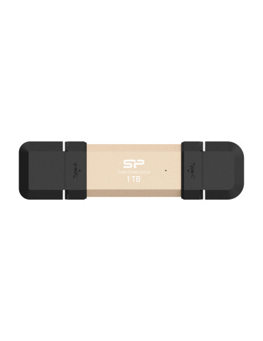 Външен SSD диск Silicon Power 1TB DS72 Gold - SP001TBUC3S72VPG