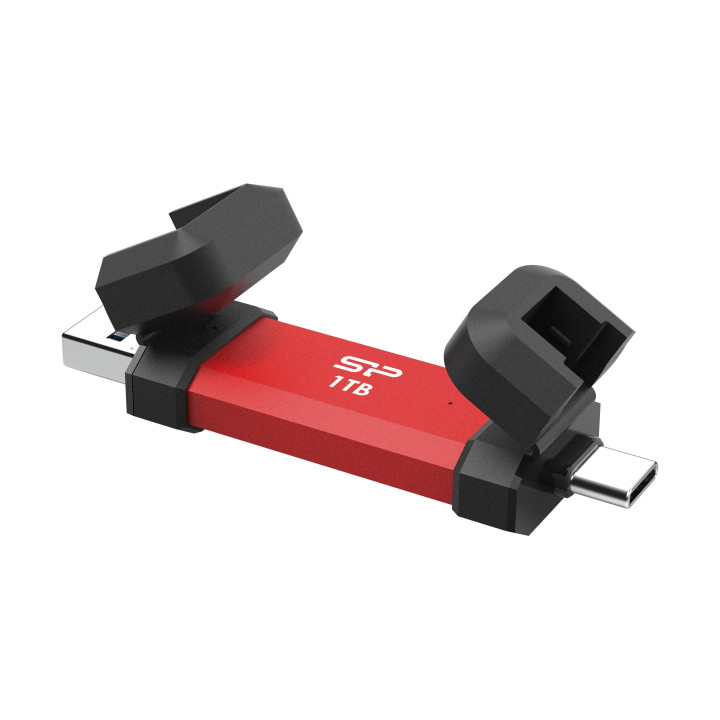 Външен SSD диск Silicon Power 1TB DS72 Red - SP001TBUC3S72VPR