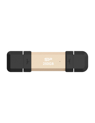 Външен SSD диск Silicon Power 250GB DS72 Gold - SP250GBUC3S72VPG