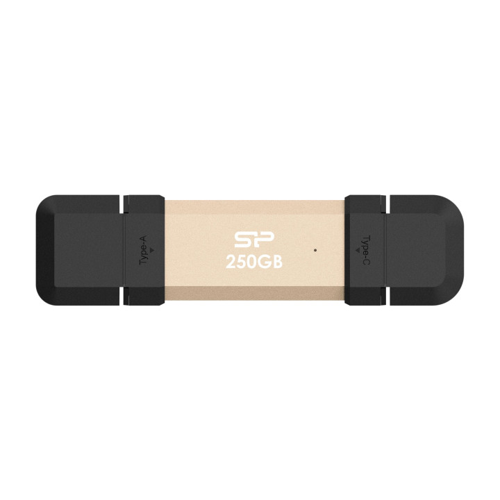 Външен SSD диск Silicon Power 250GB DS72 Gold - SP250GBUC3S72VPG