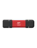 Външен SSD диск Silicon Power 250GB DS72 Red - SP250GBUC3S72VPR