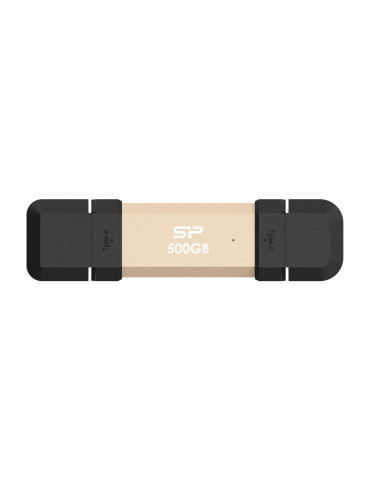Външен SSD диск Silicon Power 500GB DS72 Gold - SP500GBUC3S72VPG