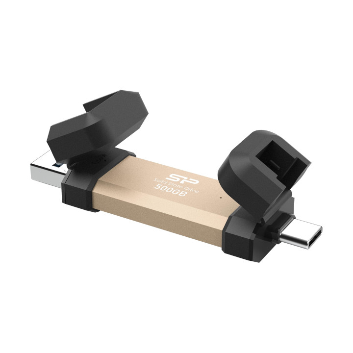 Външен SSD диск Silicon Power 500GB DS72 Gold - SP500GBUC3S72VPG
