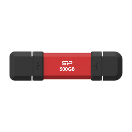 Външен SSD диск Silicon Power 500GB DS72 Red - SP500GBUC3S72VPR