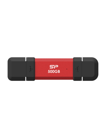 Външен SSD диск Silicon Power 500GB DS72 Red - SP500GBUC3S72VPR
