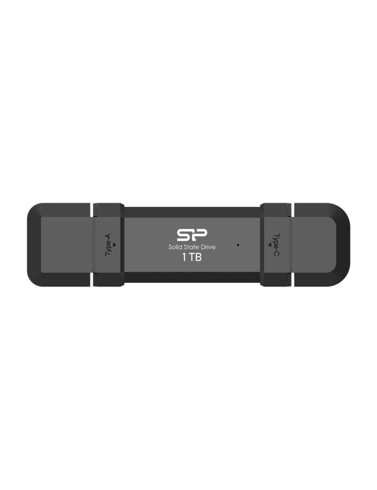 Външен SSD диск Silicon Power 1TB DS72 Black, USB-A и USB-C 3.2 Gen2 - SP001TBUC3S72V1K