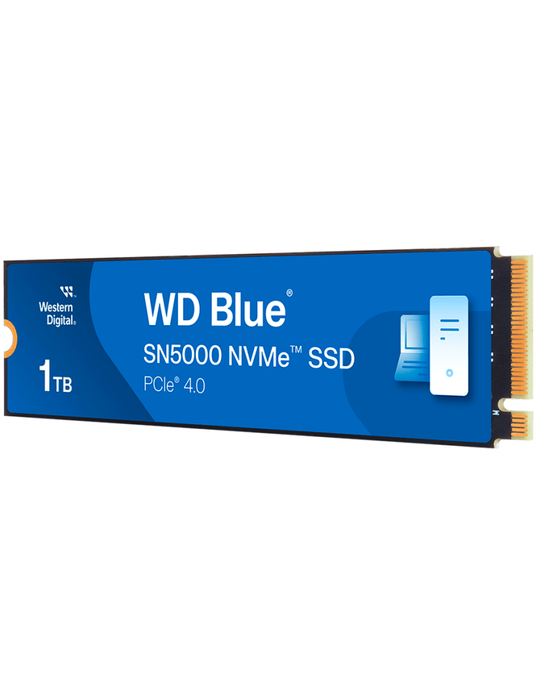 SSD диск Western Digital 1TB Blue SN5000 NVMe M.2 2280, PCIe Gen4, 5150/4900 MB/s - WDS100T4B0E-00CNZ0