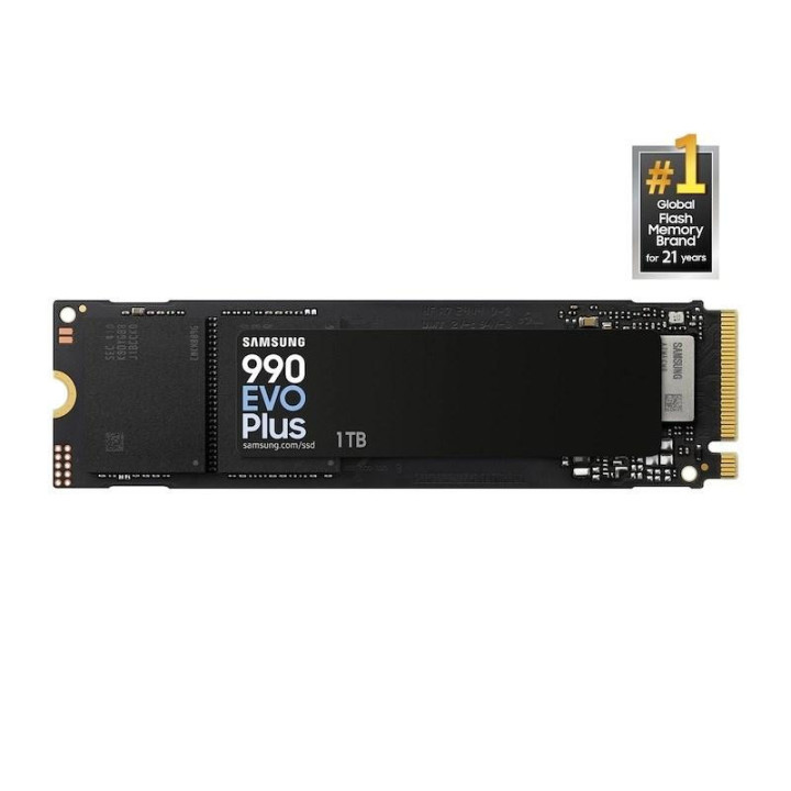 SSD диск 1TB Samsung 990 EVO Plus, M.2 Type 2280, 7150/6300MB/s - MZ-V9S1T0BW