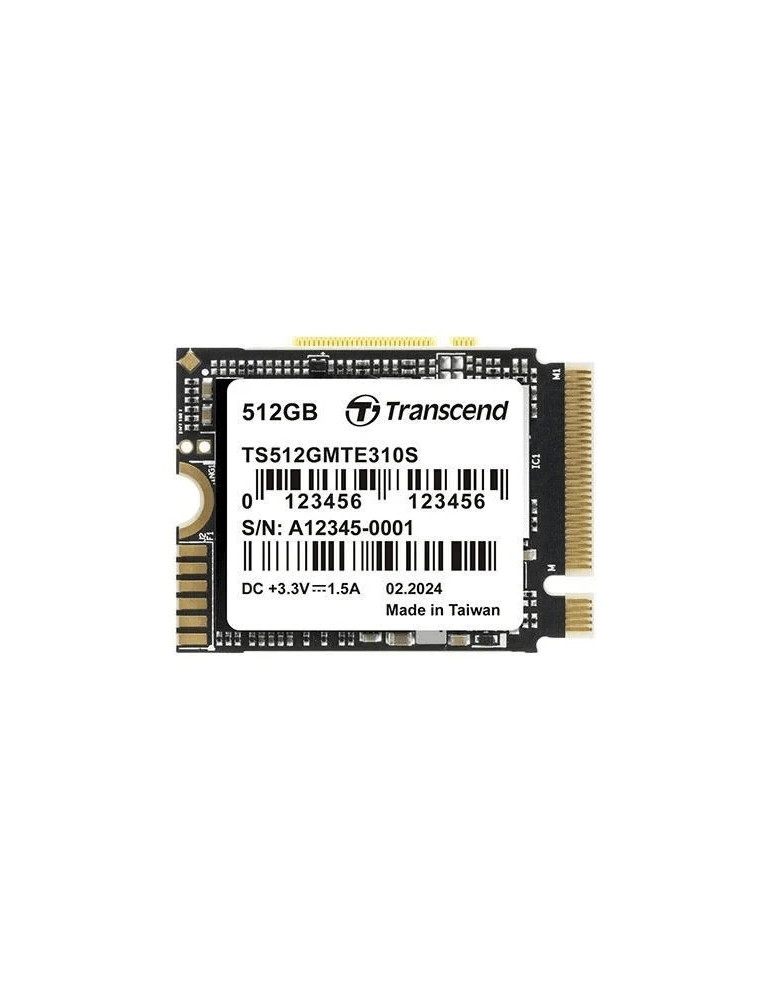 SSD диск Transcend 512GB, M.2 2230, PCIe Gen4x4, NVMe, 3D TLC, DRAM-less - TS512GMTE310S