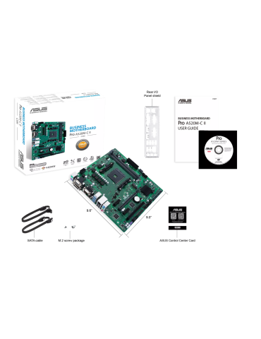 Дънна платка Asus PRO A520M-C II CSM, AM4 - 90MB18F0-M0EAY0