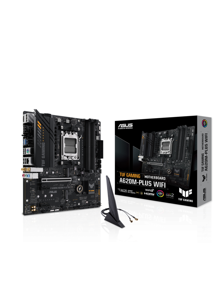 Дънна платка Asus TUF GAMING A620M-PLUS WIFI, AM5 - 90MB1F00-M0EAY0