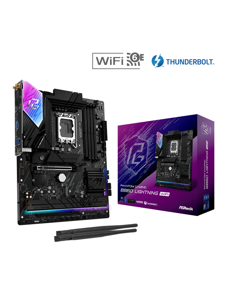 Дънна платка AsRock B860 LIGHTING WIFI, LGA1851