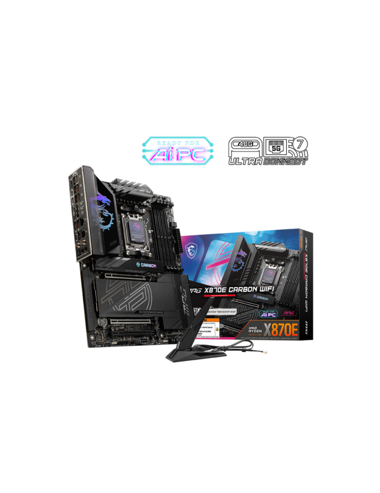 Дънна платка MSI MPG X870E CARBON WIFI, AM5 - 911-7E49-004