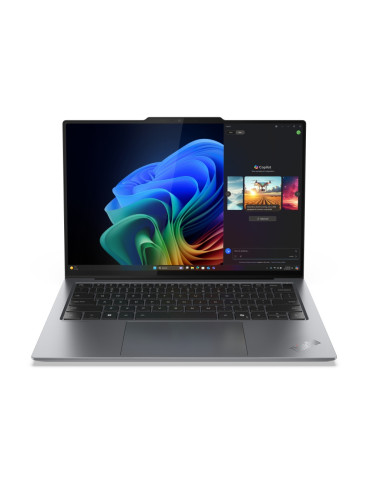 Лаптоп Lenovo ThinkPad X9 14 G1 Aura Edition Intel Core Ultra 7 258V, 14" WUXGA (1920x1200) OLED AG, 32GB LPDDR5x-8533 RAM, 1TB SSD, Integrated Arc Graphics, Copilot, Backlit KB, FPR, Win 11 Pro - 21QA001CBM