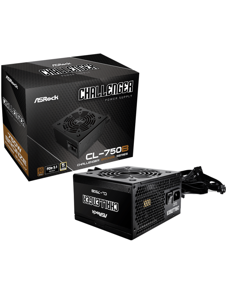 Захранване Asrock CL-750B, 750W, 80 Plus BRONZE