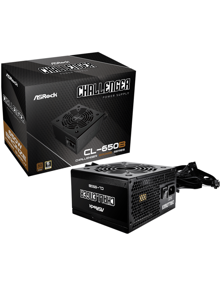 Захранване Asrock CL-650B, 650W, 80 Plus BRONZE