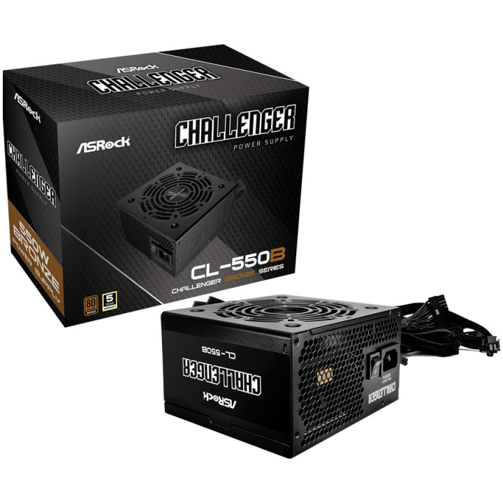 Захранване Asrock CL-550B, 550W, 80 Plus BRONZE