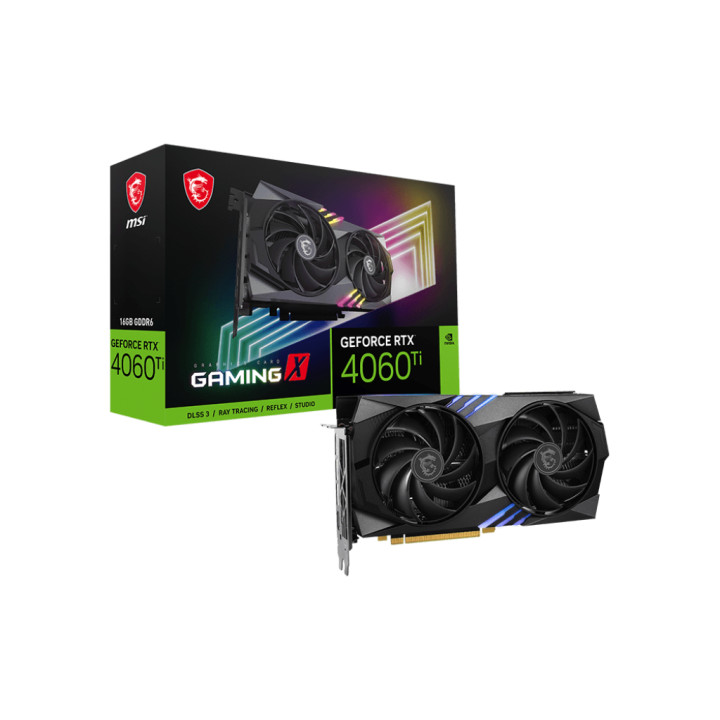 Видео карта MSI GeForce RTX 4060 Ti 16GB GAMING X DLSS 3, 128bit - 912-V517-010