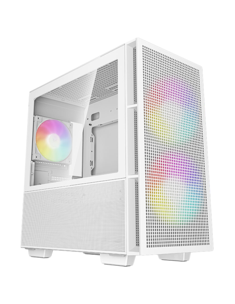 Кутия за компютър DeepCool CH360 DIGITAL WHITE, Mid Tower, Type-C, 2x140mm ARGB Fans   1x120 - R-CH360-WHAPE3D-G-1