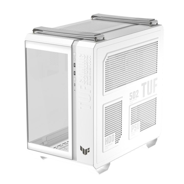 Кутия за компютър Asus TUF Gaming GT502 Horizon ARGB White Edition - 90DC0093-B19010