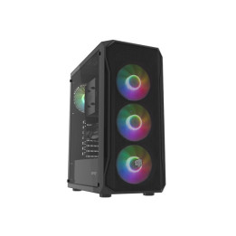 Кутии за компютър Fury Shobo SH4F RGB Midi Tower, Window, Black - NFO-2154