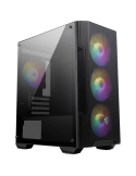Кутия за компютър MSI MAG FORGE M100A, M-ATX Tower, 4x 120mm RGB Fans, Mesh Panel