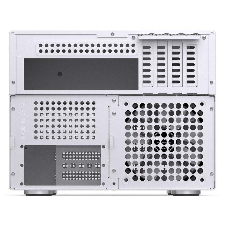 Кутия за компютър Jonsbo N4 NAS, m-ATX, Бял - GEJB-150