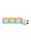 Водно охлаждане за процесор MSI MAG CORELIQUID E360 WHITE, 3x 120mm ARGB Fans, LGA 1851/AM5 - 306-7ZW6E27-C24