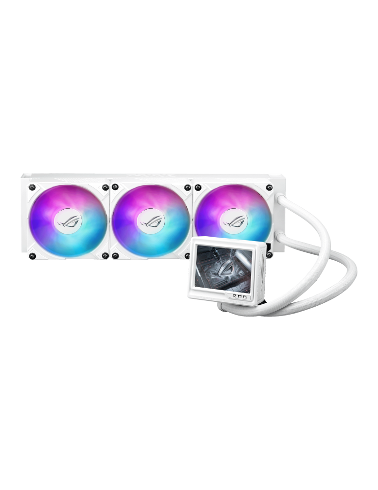 Водно охлаждане за процесор Asus ROG RYUJIN III 360 ARGB EXTREME White Edition 3.5" LCD Display - 90RC0132-M0EAY0