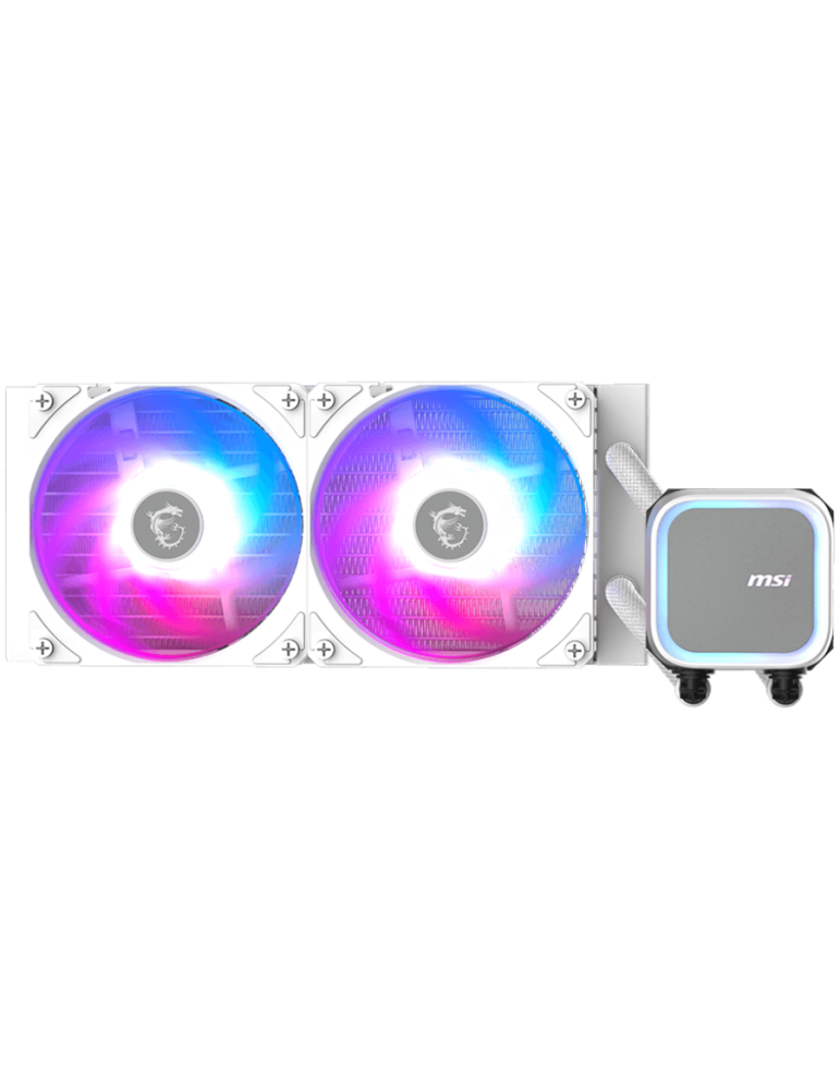 Водно охлаждане за процесор MSI MAG CORELIQUID A13 240 WHITE, ARGB, Intel LGA 1700/1851, AMD AM5/AM4 - 306-7ZWCA21-L80